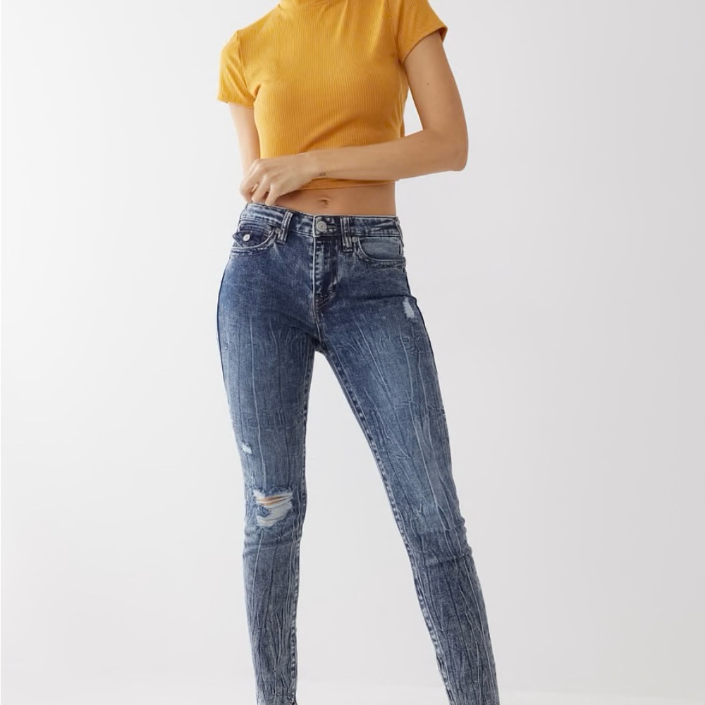 True Religion HALLE MID RISE SUPER SKINNY JEAN